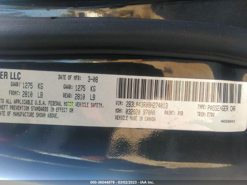 Dodge Charger 2008г.