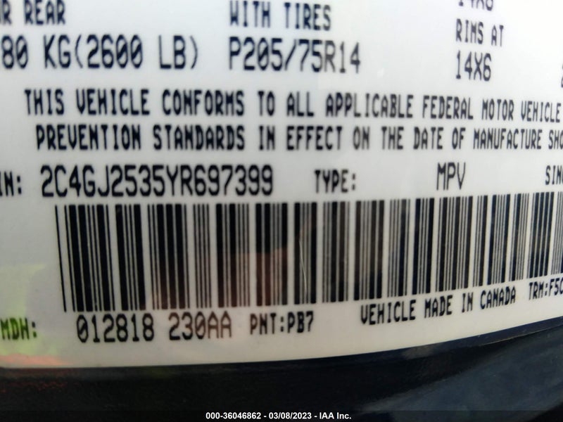 Chrysler Voyager 2000г.