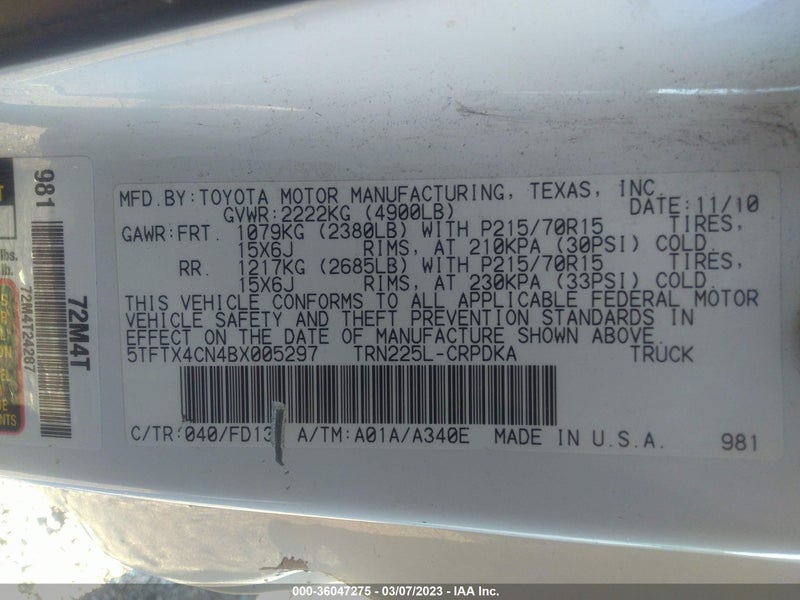 Toyota Tacoma 2011г.