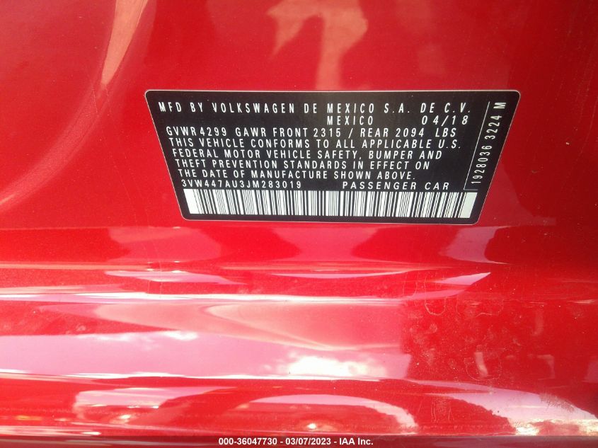 Volkswagen Golf GTI 2018г.