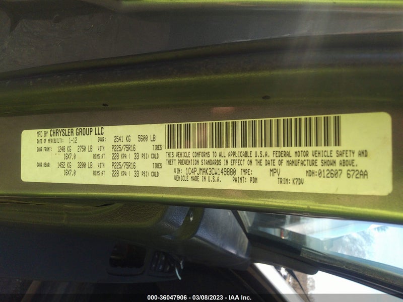 Jeep Liberty 2012г.