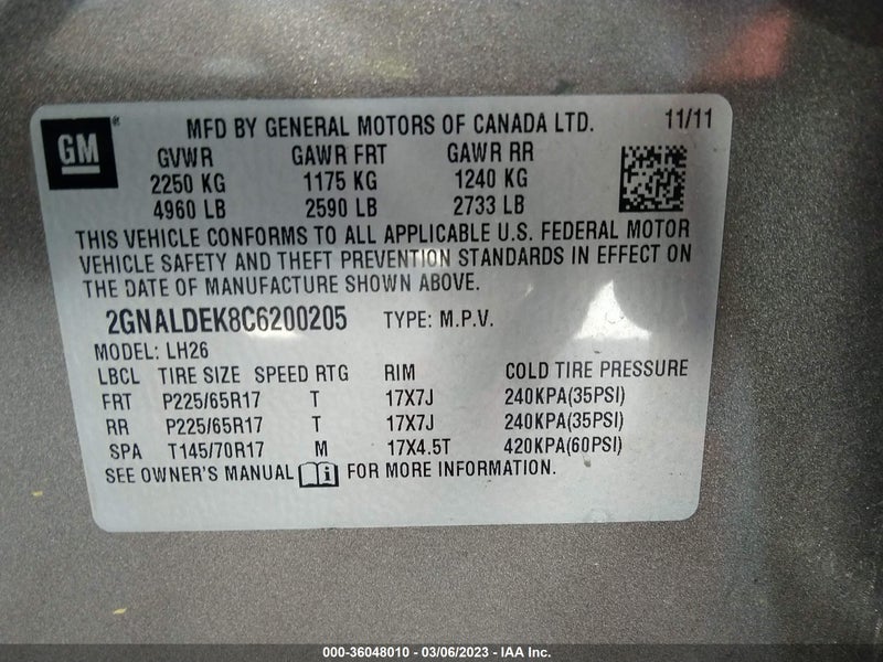 Chevrolet Equinox 2012г.