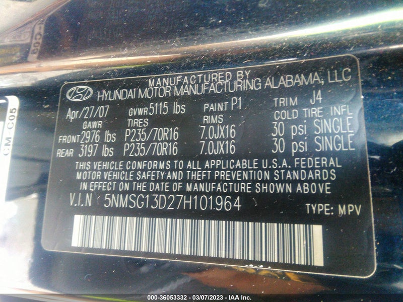 Hyundai Santa Fe 2007г.