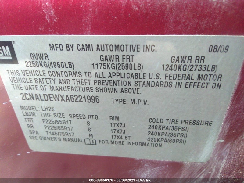 Chevrolet Equinox 2010г.