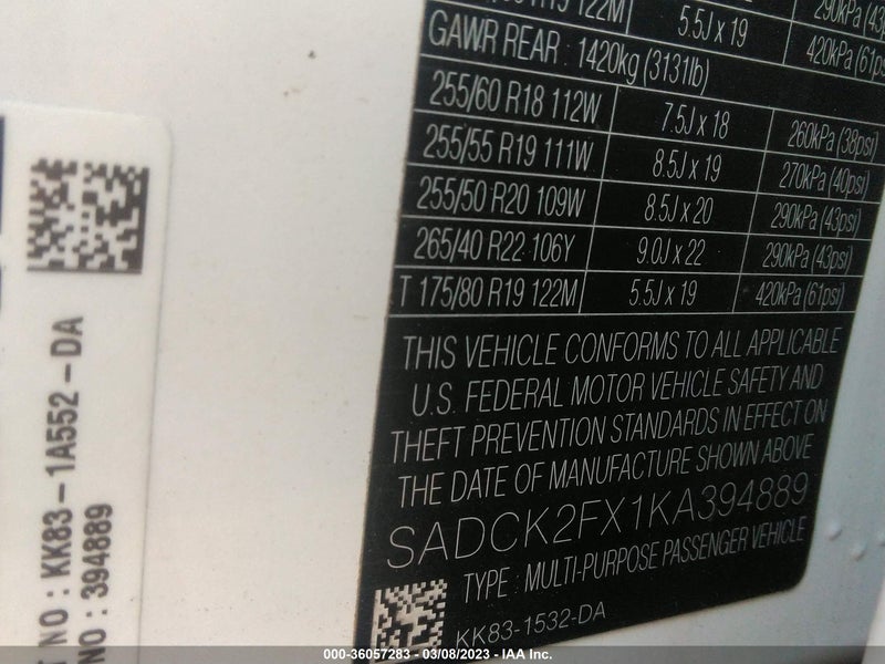 Jaguar F-PACE 2019г.