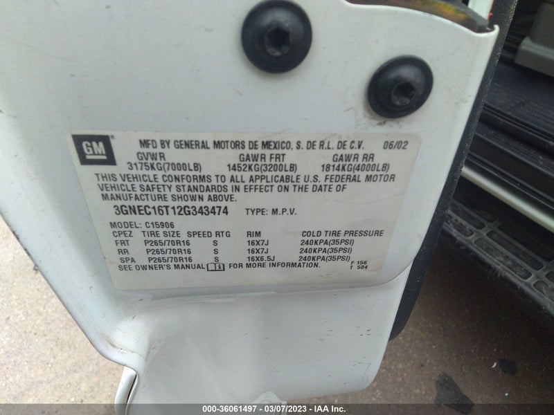 Chevrolet Suburban 2002г.