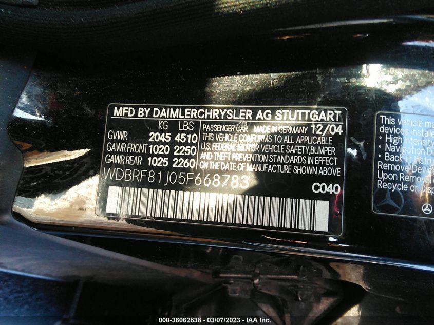 Mercedes-Benz C-Class 2005г.