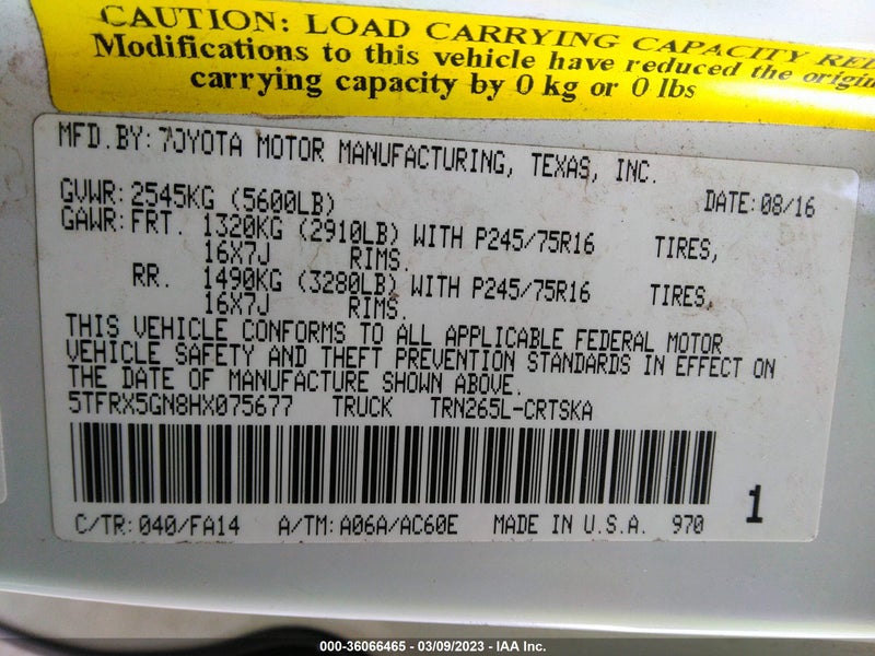 Toyota Tacoma 2017г.