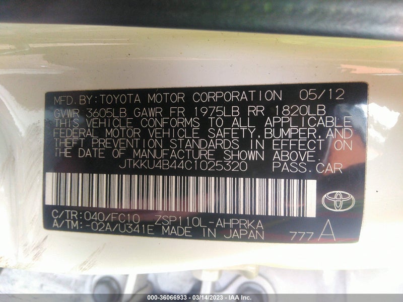 Scion xD 2012г.