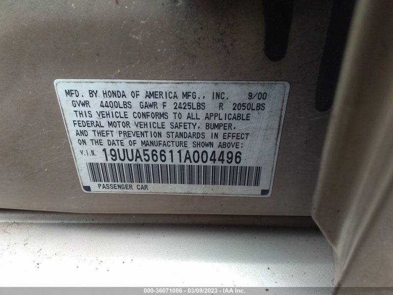 Acura TL 2001г.