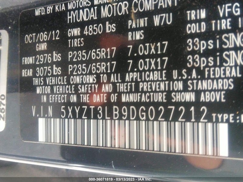 Hyundai Santa Fe 2013г.