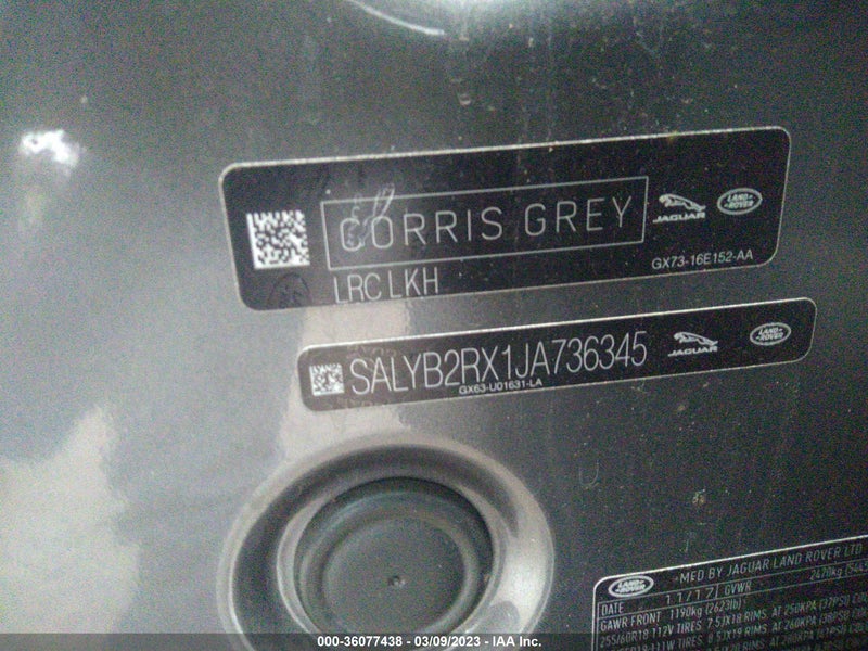 Land Rover Range Rover Velar 2018г.