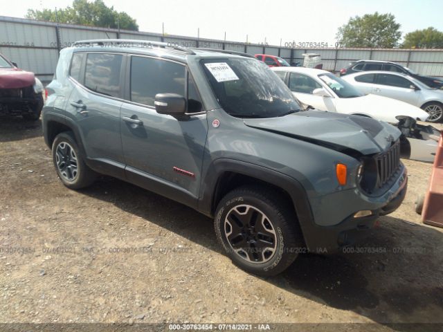 Auction Ended Salvage Car Jeep Renegade 2015 Gray is Sold