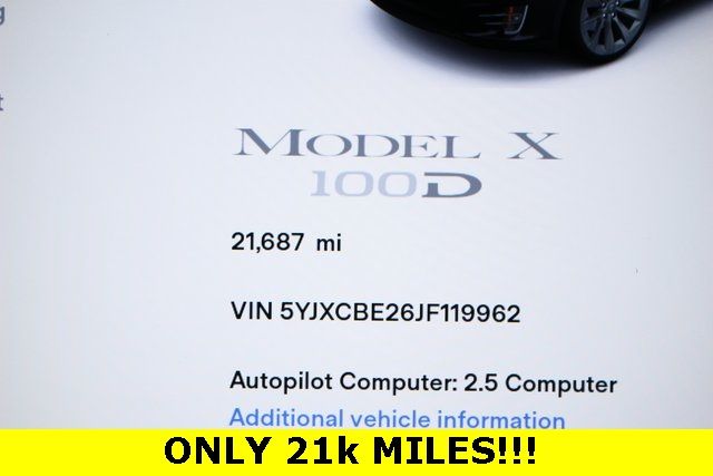Clean Title 2018 Tesla Model X Front Rear High Efficiency Public 