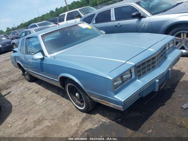 Global Auto Auctions: 1986 CHEVROLET MONTE CARLO